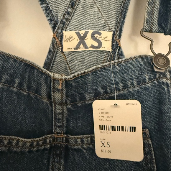 NWT Free People Ziggy Overallss - Picture 5 of 5